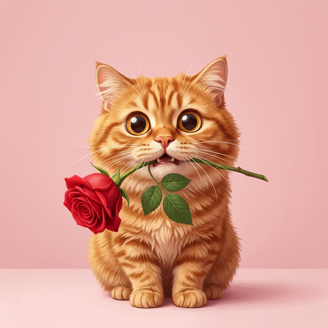 Meme Mèo Tặng Hoa